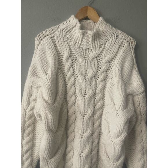 Zara The Knitwear Collection Cable‎ Chunky Sweater - Picture 5 of 9